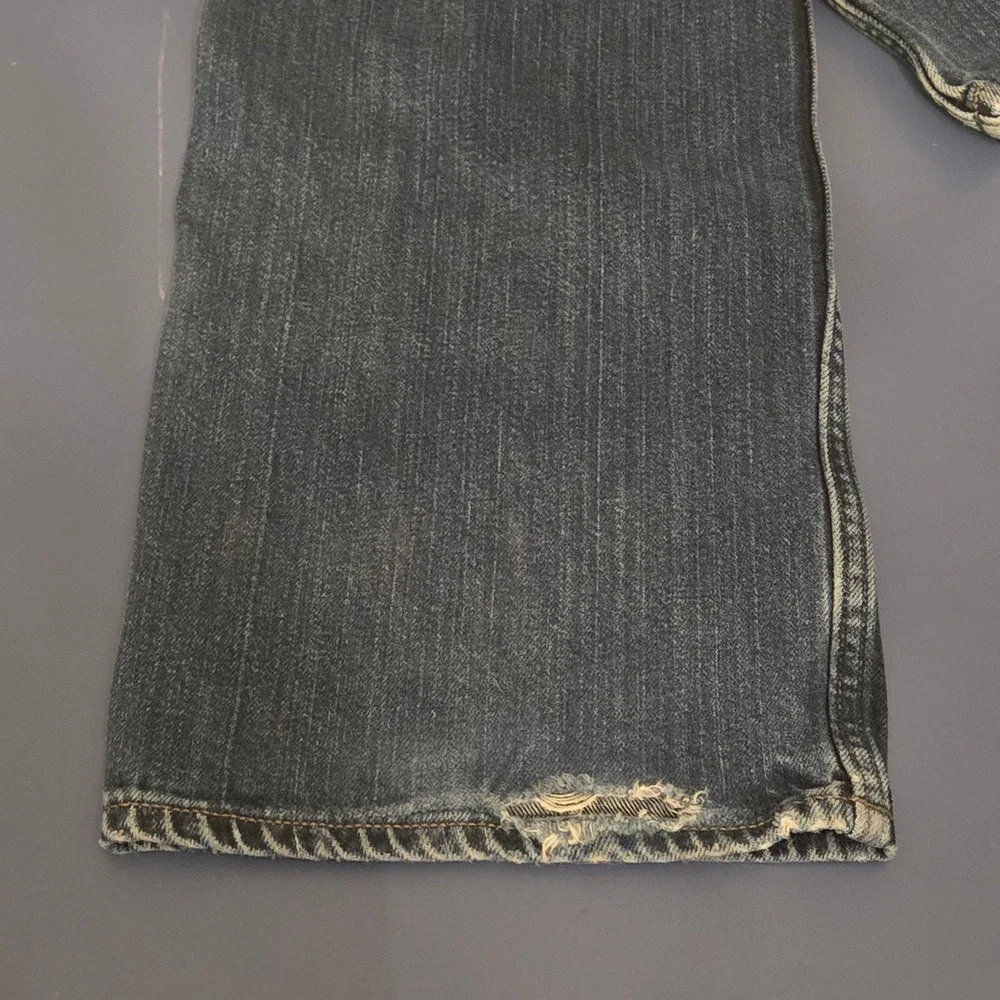 Banana Republic Straight Leg Jeans 35x34 Mens Blue Dark Wash Denim Classic